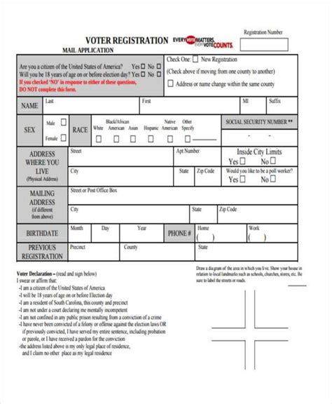 how to fill out voter registration form