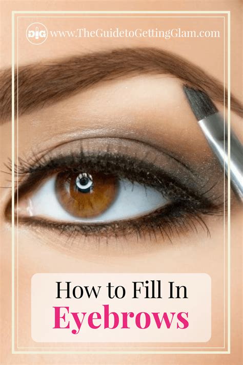 How To Fill Your Eyebrows In With A Pencil