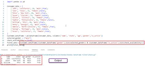 how to filter a dataframe in python with multiple conditions