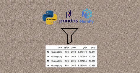 how to filter dataset in python