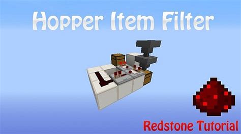 How To Filter Hoppers In Minecraft Java