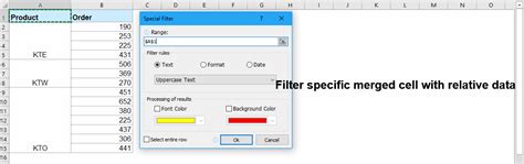 How To Filter In Excel Merged Cells