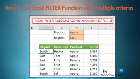 How To Filter In Excel Multiple Criteria