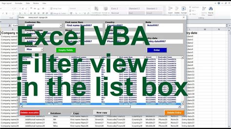 How To Filter Listbox In Excel Vba