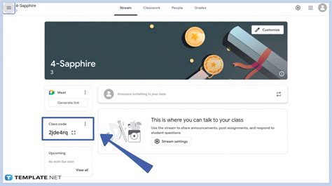 how to find a google classroom code