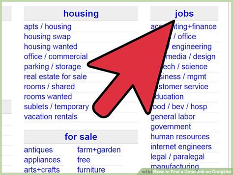 how to find a job on craigslist