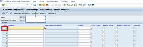 how to find active physical inventory document in sap
