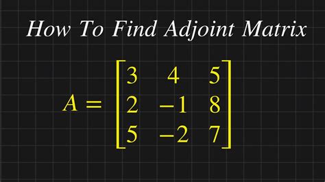 how to find adjoint of a matrix 3x3 in calculator