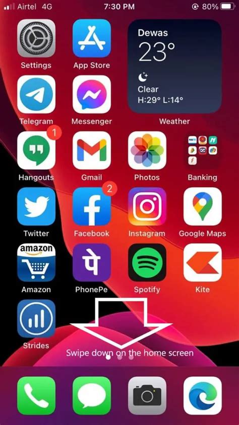 how to find an app on iphone that is hidden
