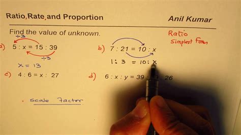 how to find an unknown number in a proportion
