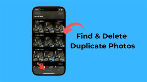 how to find and delete duplicate photos on iphone 15