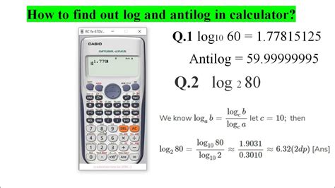 How To Find Antilog In A Calculator