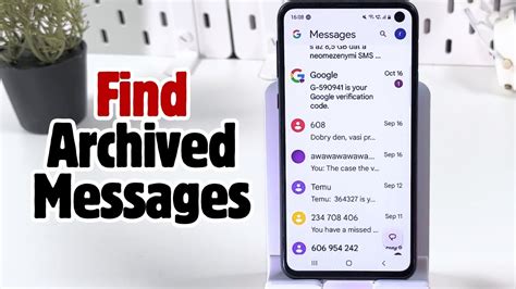 how to find archived text messages in google messages