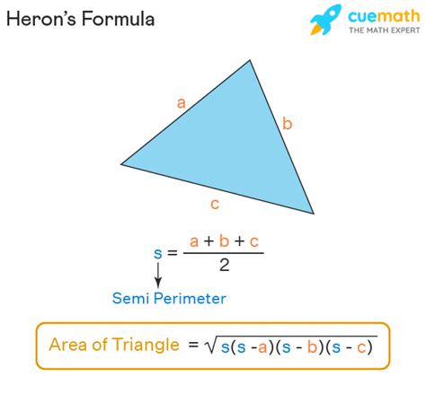 how to find area of a triangle using heron's formula