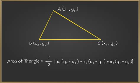 how to find area of a triangle with three coordinates