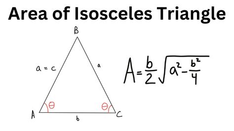 how to find area of isosceles triangle using heron's formula