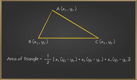 how to find area of triangle given 3 coordinates