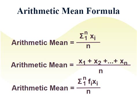 how to find arithmetic mean in data handling