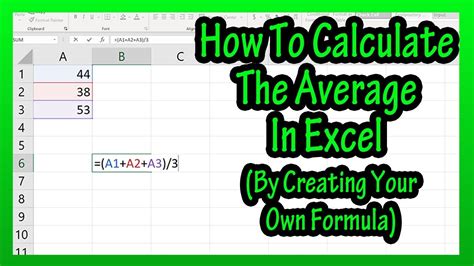 how to find average on excel mac