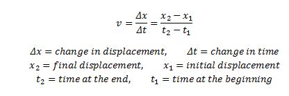how to find average velocity in physics