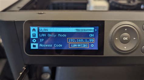 how to find bambu lab printer ip address