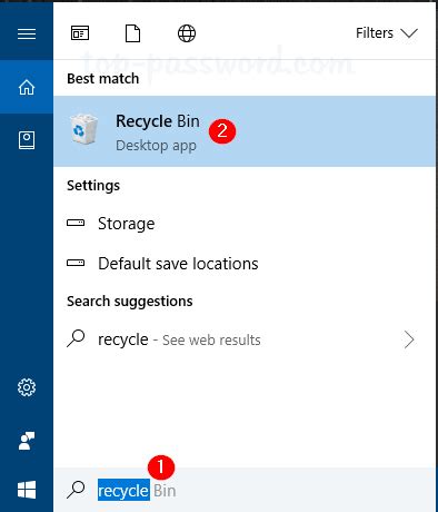 How To Find Bin In Windows 10