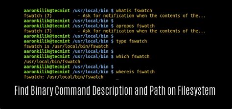 How To Find Binary Location Linux