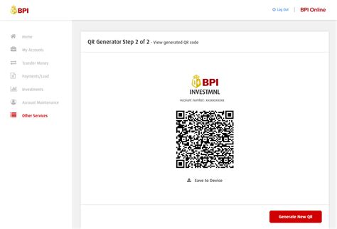how to find bpi qr code