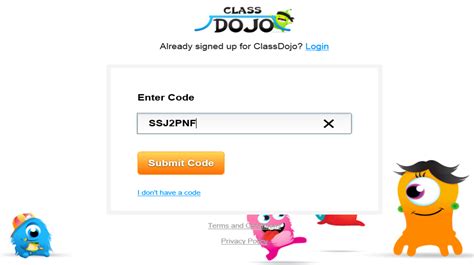 how to find class dojo code
