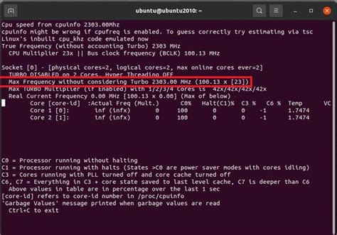 How To Find Clock Rate In Linux