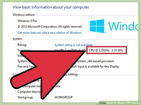 how to find computer processor speed