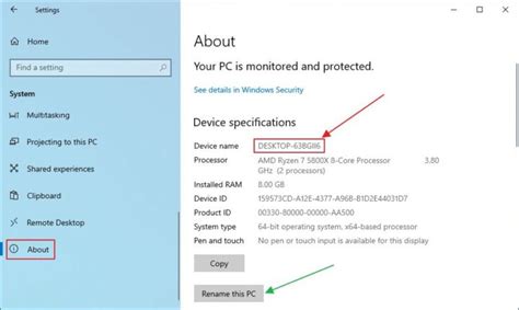 how to find device name in windows 7
