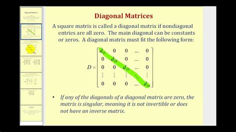 how to find diagonal matrix