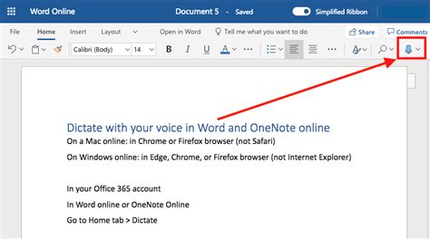 How To Find Dictate Button In Word