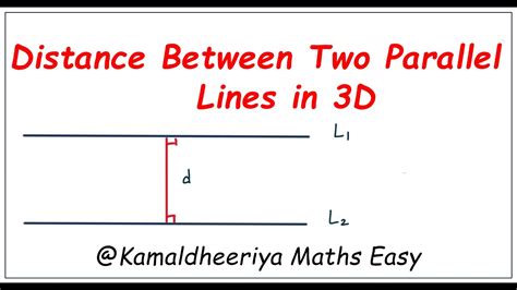 how to find distance between two parallel lines in 3d