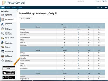 how to find district code on powerschool mobile