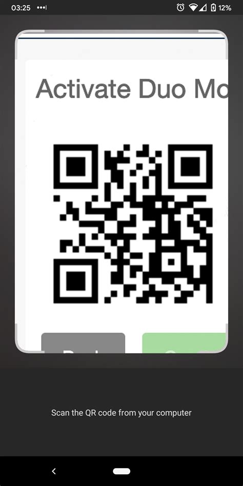 how to find duo mobile activation code