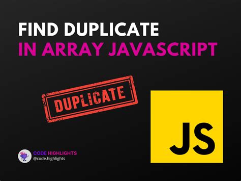 how to find duplicate array in javascript