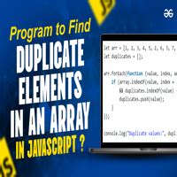 how to find duplicate elements in an array javascript