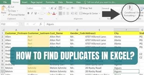 how to find duplicate in excel