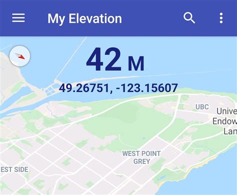 how to find elevation of a map