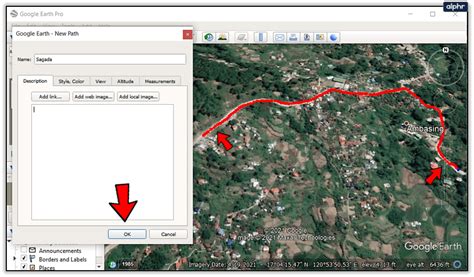 how to find elevation using google earth