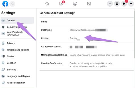 how to find email facebook page