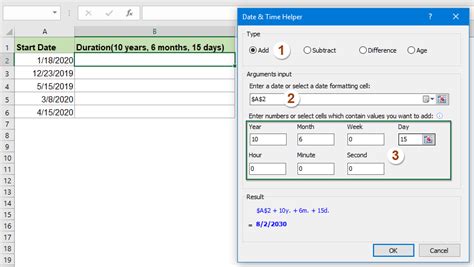 how to find end time in excel