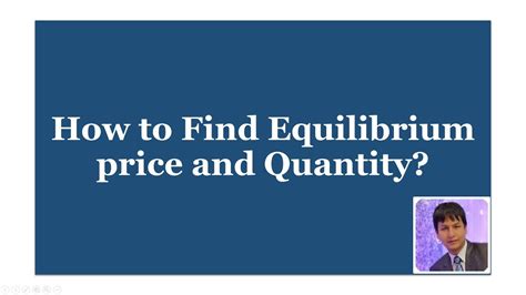 How To Find Equilibrium Price And Quantity In Excel