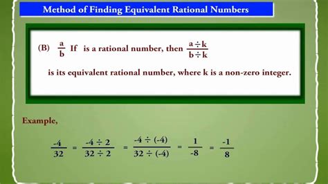 how to find equivalent rational numbers