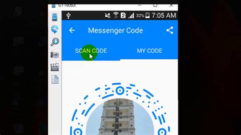 how to find fb messenger code