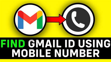 how to find gmail using mobile number
