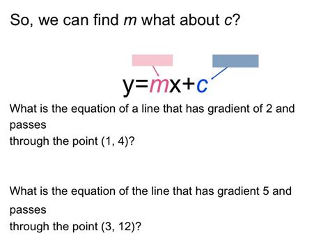 how to find gradient with equation of line