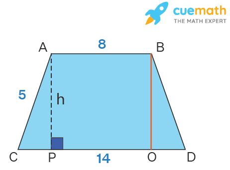 how to find height of isosceles trapezoid without area